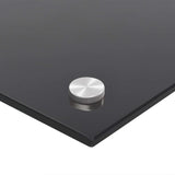 Paraschizzi per Cucina Nero 100x50 cm in Vetro Temperato