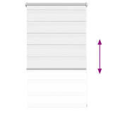 Tenda Oscurante a Rullo Zebra 50 x 100 cm Bianca