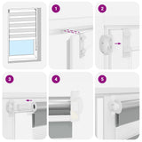 Tenda Oscurante a Rullo Zebra 50 x 100 cm Bianca