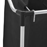 Classificatore lavanderia con 4 borse nero