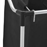Classificatore lavanderia con 4 borse nero