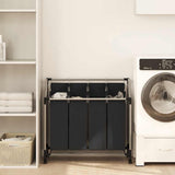 Classificatore lavanderia con 4 borse nero