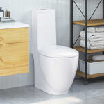 Vaso WC in Ceramica con Scarico Dietro Bianco