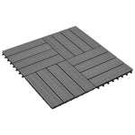 Set piastrelle WPC 30x30cm 11pz per 1,00mgrigio