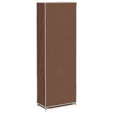 Scarpiera in Tessuto Richiudibile 57 x 29 x 162 cm Marrone