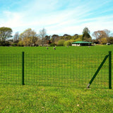Recinzione Europea in Acciaio 25 x 1,5 m Verde