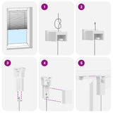 Tenda plissè 100x150cm bianca