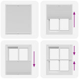 Tenda plissè 100x150cm bianca