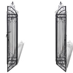 Cancello Ornamentale da Giardino Ferro Battuto 122x20,5x134 cm