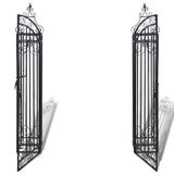 Cancello Ornamentale da Giardino Ferro Battuto 122x20,5x134 cm