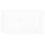 Lavello Bianco in Ceramica di Lusso Rettangolare 71 x 39 cm