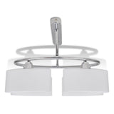 Lampada da Soffitto Ellissoidale Vetro Paralume 4 Lampadine E14