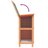 Conigliera all'Aperto Gabbia Piccoli Animali 4 Porte Legno