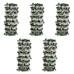 Recinto in Salice a Traliccio 5 pz Foglie Artificiali 180x90 cm