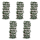 Recinto in Salice a Traliccio 5 pz Foglie Artificiali 180x90 cm