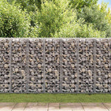 Cesto Gabbione con Coperchio in Filo Zincato 100 x 30 x 30 cm