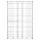 Cesto Gabbione con Coperchio in Filo Zincato 150 x 100 x 30 cm