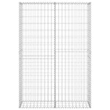 Cesto Gabbione con Coperchio in Filo Zincato 150 x 100 x 30 cm