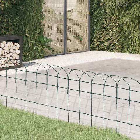 Recinzione per Giardino in Ferro Verniciato a Polvere 25x0,4 m