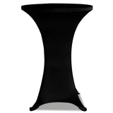 Copritavolo  60 cm Nero Tessuto elasticizzato 2 pezzi