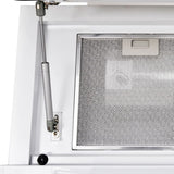 Cappa in Vetro Temperato Bianca 600 mm