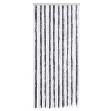 Zanzariera Grigio e Bianco 90x220 cm Ciniglia