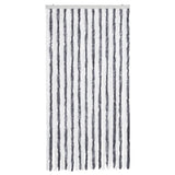 Zanzariera Grigio e Bianco 100x220 cm Ciniglia
