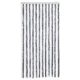 Zanzariera Grigio e Bianco 100x220 cm Ciniglia