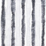 Zanzariera Grigio e Bianco 100x220 cm Ciniglia
