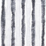 Zanzariera Grigio e Bianco 100x220 cm Ciniglia