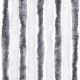 Zanzariera Grigio e Bianco 100x220 cm Ciniglia