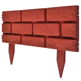 Divisorio per Prato con Design a Mattoni 11 pz