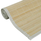 Tappeto Rettangolare in Bambù Naturale 80 x 200 cm