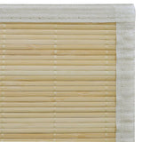 Tappeto Rettangolare in Bambù Naturale 80 x 200 cm