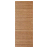 Tappeto Rettangolare in Bambù Marrone 150 x 200 cm