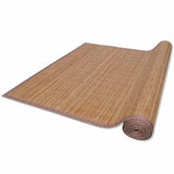 Tappeto Rettangolare in Bambù Marrone 150 x 200 cm