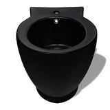 Set Toilette e Bidè in Ceramica Nero