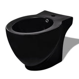 Set Toilette e Bidè in Ceramica Nero