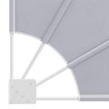 Tenda Laterale per Balcone Pieghevole Grigio 210x210 cm