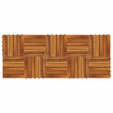 Piastrella per Decking 10 pcs Marrone 30 x 30 cm