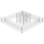 Gabbione Fioriera in Acciaio Zincato 120x120x20 cm
