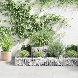 Gabbione Fioriera in Acciaio Zincato 120x120x20 cm