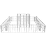 Gabbione Fioriera in Acciaio Zincato 120x120x20 cm