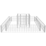 Gabbione Fioriera in Acciaio Zincato 120x120x20 cm