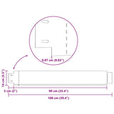 Set 10 pz Bordo prato flessibile in acciaio galvanizzato 100 x 14 cm
