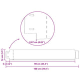 Set 10 pz Bordo prato flessibile in acciaio galvanizzato 100 x 14 cm