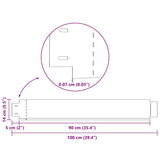 Set 15 pz Bordo prato flessibile in acciaio galvanizzato 100 x 14 cm