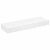 Mensola per Pareti Nera in MDF per Libri/DVD