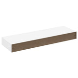 Mensola per Pareti Nera in MDF per Libri/DVD