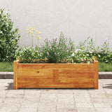Letto Rialzato da Giardino in Legno di Acacia 76x27,6x25 cm